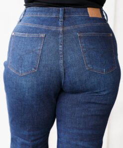 Arlo High Rise Button-Fly Straight Jeans - Fashion Are Us, LLC