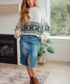 Always Be There Cargo Denim Skirt - Fashion Are Us 